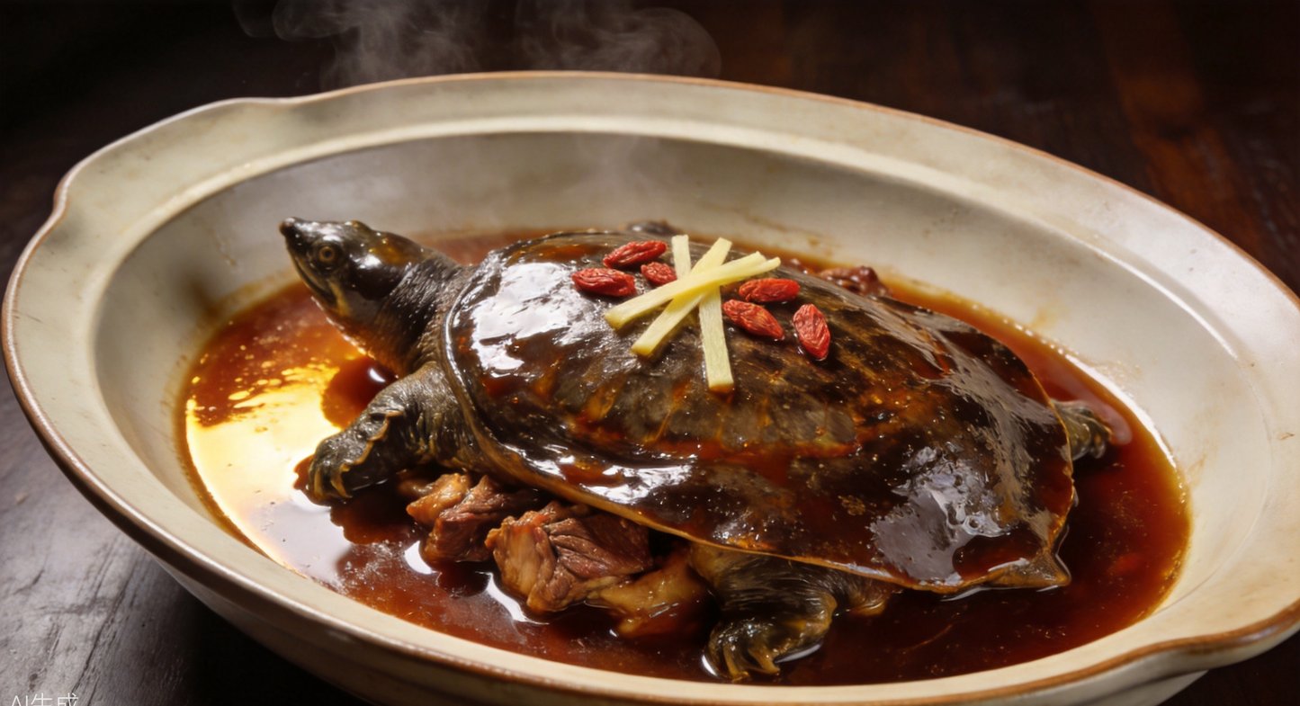 Braised Turtle with Rock Sugar (冰糖甲鱼) - Zhejiang Recipe