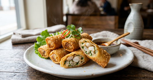 Fried Razor Clam Rolls (炸蛏子卷) - Zhejiang Recipe