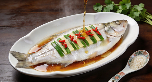 Steamed Taihu White Fish (清蒸太湖白鱼) - Zhejiang Recipe