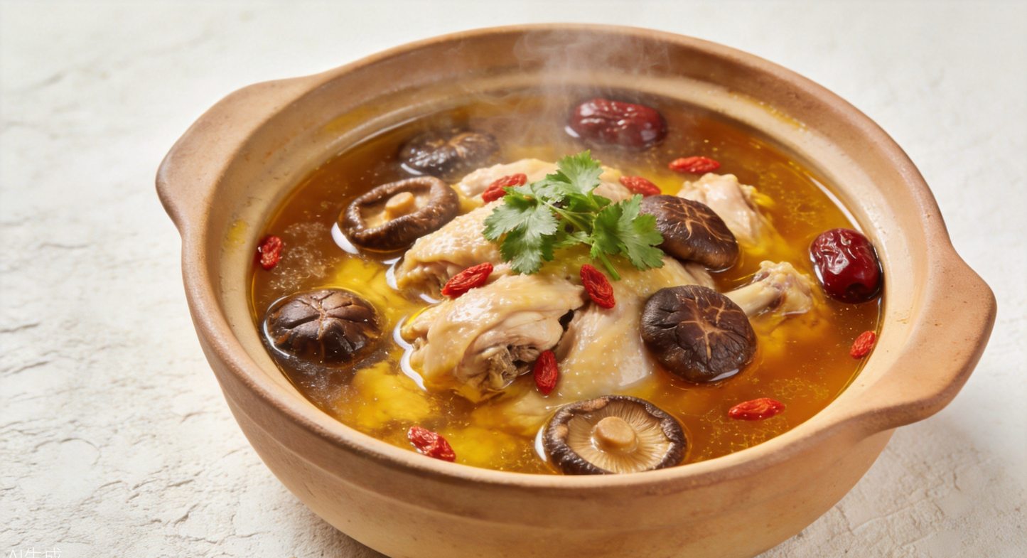 Qingyuan Mushroom Chicken Stew (庆元香菇炖鸡) - Zhejiang Recipe